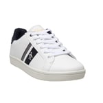 Original Penguin Mens Steadman Retro Trainers - White Polyurethane - Size UK 9