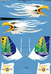 EURO DECALS TRANSFERS MCDONNELL DOUGLAS F-15C OREGON ANG SPECIAL ED-48122