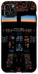 Coque pour iPhone 11 Pro Max Avion Cockpit Vol Esthétique Night Instruments Pilote