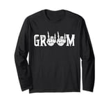 Halloween Wedding Bride Groom Skeleton Till Death Matching Long Sleeve T-Shirt