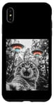 Coque pour iPhone XS Max Maine Coon Cat Selfie avec Alien OVNI Homme, Femme, Enfant