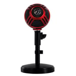 Arozzi Sfera Gaming/Streaming/Office USB Microphone - Cardioid Polar Pattern, Boom Arm Compatible - Red