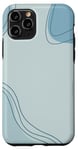 Coque pour iPhone 11 Pro Couleur neutre minimaliste bleu clair sarcelle et turquoise