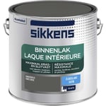 Sikkens - Peinture Laque Intérieure Bois et Fer - Résistance maximale aux taches et rayures - Satin Fonte Grise 2,5 l