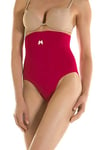 Yaluronica 621 (Rubis, XXL) - Slip Anti-âge Taille Haute avec Acide hyaluronique Effet Ventre Plat