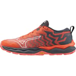 Mizuno Wave Daichi 8 Womens Trail Running Shoes Red Offroad Cushioned Run Sports