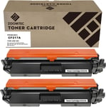 Compatible Pour 217A 17A Noir Cartouche De Toner Compatible Pour Imprimante Laserjet Pro M102A M102W Mfp M130A Mfp 130Nw Mfp 130Fn Mfp 130Fw (Avec Puce, 2X Noir)