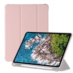 Compatible avec iPad Pro 11 Étui de Protection en Silicone avec Blocage des Couleurs, Design 3 en 1, résistant aux Chutes sur Tous Les Quatre Coins, Rouge + Noir