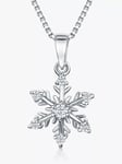 Jools by Jenny Brown Cubic Zirconia Glistening Snowflake Necklace