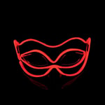 Halloween 10 väriä LED Neon El Wire Mask Cosplay Luminous Fox Mask Tanssijuhlamekko Asusteet