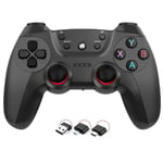 Uusi 2.4G peliohjain Peliohjain Langaton Joystick Joypad OTG-muuntimella PS3:lle/älypuhelimelle/tablet PC:lle/Smart TV Boxille