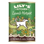 Lily's Kitchen Natural Adult Dog Food Wet Tins - Lamb Hotpot - Complete Meal Recipes (6 Tins x 400g)