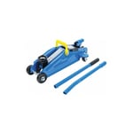 Bgs Technic - Cric rouleur bgs hydraulique 2 tonnes, 2 roulettes fixes et 2 orientables