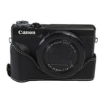 Canon PowerShot G7 X Mark II durable leather case - Black