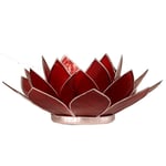 Lotus Atmospheric Light Chakra 1 Red Silver Trim -- 13.5 Cm