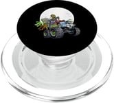 Zombie Monster Truck Funny Creepy Halloween Scary Kids PopSockets PopGrip for MagSafe