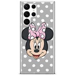 ERT GROUP mobile phone case for Samsung S22 ULTRA original and officially Licensed Disney pattern Minnie 057 optimally adapted to the shape of the mobile phone, case made of TPU