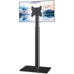 Universal Floor TV Stand with Swivel Mount for 19 to 43 inch LED LCD TV, Black HT1001BP