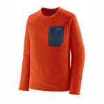 Patagonia Herre R1 Air Crew, Plno Pollinator Orange, S