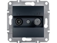 Schneider Electric Asfora Tv-Sat Terminal Socket Without Frame Anthracite (Eph3400171)