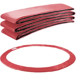 Arebos - Coussin de Protection pour Trampoline de Remplacement Trampoline Couverture Rembourrage 457 cm Rouge