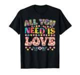 All you need is LOVE hippie 60s 70s Peace Sign Flower Power T-Shirt