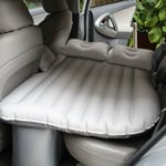 Lit gonflable pour voiture Matelas de couchage pour voiture Coussin d'échappement central et arrière Lit de voyage Gris