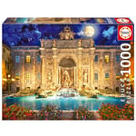 Educa - Puzzle de 1000 pièces pour Adultes | Fontana di Trevi, Rome. Mesure: 68 x 48 cm. Contient Environ de la Colle Fix Puzzle. À partir de 14 Ans (19923)