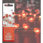 12 x Red Heart Lights Love Valentines Day Decorations Gift Balloons Engagement