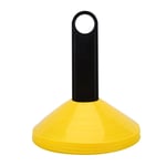 (Yellow)10 Pcs Practical Mini Field Cone Discs Marker Soccer Football Sport BG