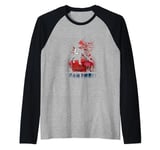 Stranger Things Demogorgon Upside Down Red Party Poster Raglan Baseball Tee