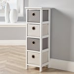 Sandringham 4 Drawer Chest Storage Unit