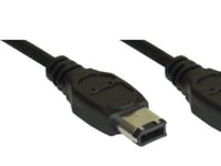 Inline Nested 6-Pin Firewire - 6-Pin Firewire, 3M, Svart (34003)