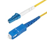 StarTech.com Câble Fibre Optique de 10m Monomode LC à SC (UPC) OS2, LSZH - Cordon de raccordement - mode unique LC/UPC (M) pour mode unique SC/UPC (M) - 10 m - 2 mm - fibre optique - simplex - 9...