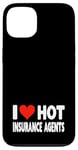 Coque pour iPhone 13 I Love Hot Insurance Agents - Heart - Life Home Auto Insure