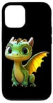 Coque pour iPhone 12/12 Pro Dragon Petit Bébé Vert Dragon Doux Dragons