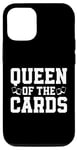 Coque pour iPhone 14 Queen of the Cards Carte à collectionner