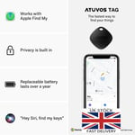 Tracker Bluetooth Item Finder Compatible with Apple Find My IOS Only Waterproof 