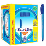 Paper Mate stylo bille à capuchon InkJoy 100ST - pointe moyenne (1,0 mm) - bleu - lot de 100