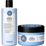 maria nila Coils & Curls Bundle Conditioner Wash 350 ml & Masque 250 m