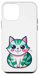 Coque pour iPhone 12 mini Joli chat japonais, t-shirt japonais, chat manga