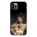 Coque pour Iphone 13 Pro Manga One Piece Ace Noir