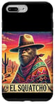 Coque pour iPhone 7 Plus/8 Plus El Squatcho Bigfoot Cowboy Sunset Funny Western Sasquatch