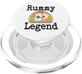 Funny Rummy Legend Card Game Winner Winning Game Night Dad PopSockets PopGrip for MagSafe