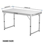 Folding Camping Table Aluminium Picnic Portable Party BBQ Tables Indoor Outdoor