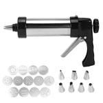 Redxiao Cake Maker, Biscuits Maker Durable Black Food‑Grade Baking Accessory Cake Nozzle Set, DIY Kitchen Tools Cake Decorating for Bakeries and Dessert Shops Home