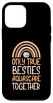 iPhone 12 mini Only True Besties Aquascape Together Bohemian Rainbow Case