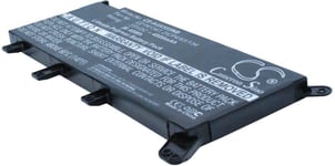 Kompatibelt med Asus VivoBook X555UJ-XX124T, 7.6V, 4800 mAh