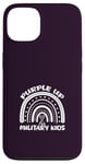 iPhone 13 Purple Up For Military Kids Awareness Rainbow Military Kid Case