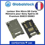 Lecteur Sim Micro Sd Carte Mémoire Pour Sony Xpéria Z5 Premium E6833 E6883